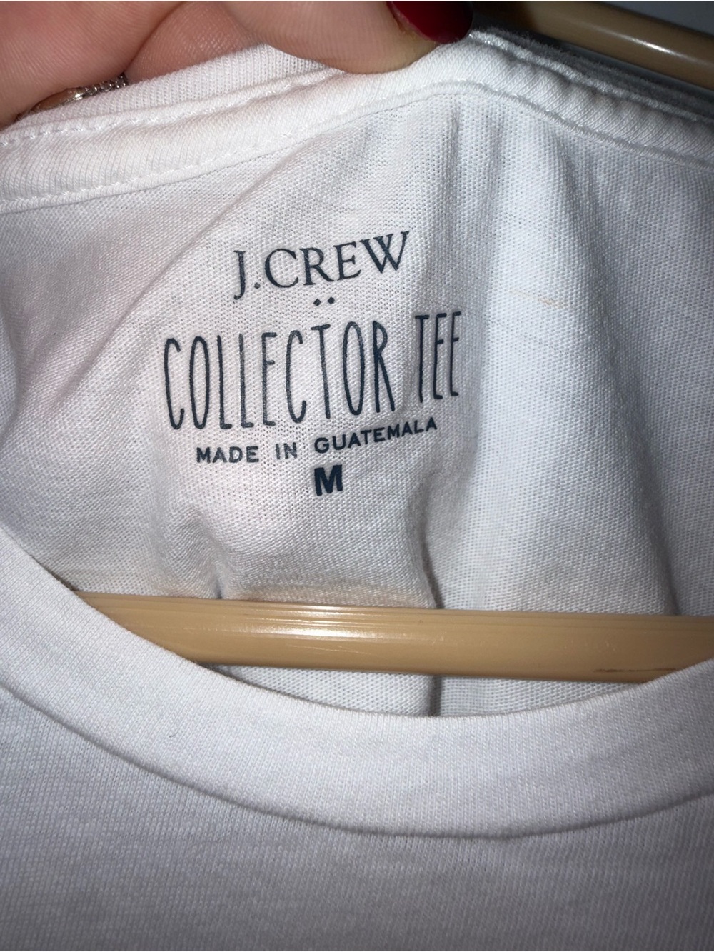 J. Crew Men’s White Collector Tee Crewneck